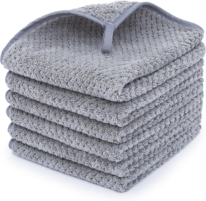 MaopaoBeauty Washcloth Set for Bathroom - Quick Drying - Ultra Soft Microfiber Absorbent Towel for Bath Fitness, Gym, Sh