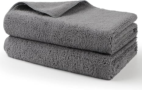 HOMEXCEL Professional Large Microfiber Car Drying Towels 2 Pack, Lint Free, Scratch Free, Highly Absorbent Drying Towel 