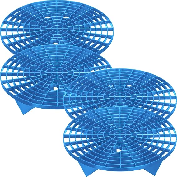 Tallew Car Wash Bucket Grit Trap Insert, 3-5 Gallon Bucket,Blue,4 Pcs