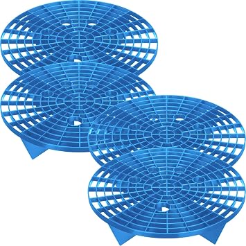 Tallew Car Wash Bucket Grit Trap Insert, 3-5 Gallon Bucket,Blue,4 Pcs