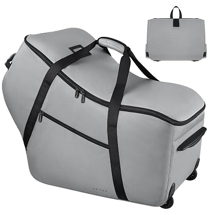SCTEL Car Seat Travel Bag Fit All Nuna Pipa Car Seat and Base, with Wheels