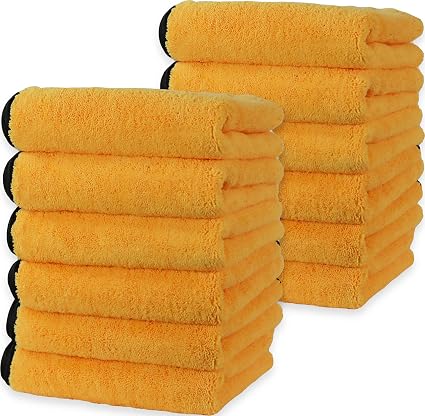 Simple Houseware Professional Grade Microfiber Towels for Car, 16" x 16"
