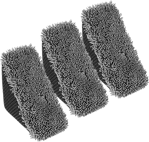 3 PCS Tire Shine Applicator Sponges, Microfiber Tire Brightener Applicator Pad Durable and Reusable Tires Dressing Appli