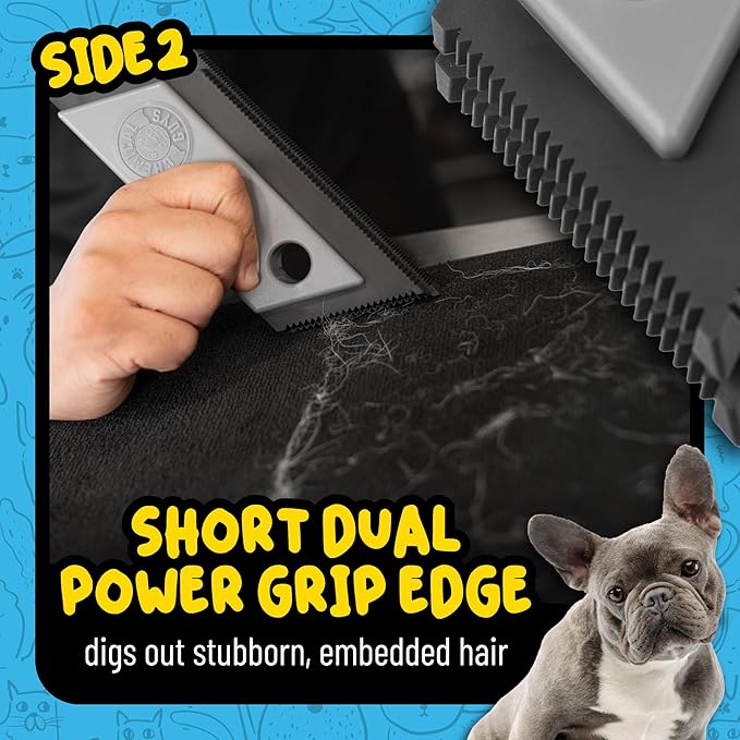 Chemical Guys Grubbie Edge Pet Hair Removal Tool – Reusable Pet Hair & Lint Remover for Car Interiors, Upholstery, Carpets, Seats, and Home Furniture – Removes Embedded Hair & Fur Fast