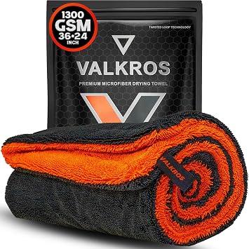 X- Large Car Drying Towel, 36x24 Microfiber Towels for Cars, 1300 GSM, 70/30 Blend, Dual-Sided Highly Absorbent Twisted-