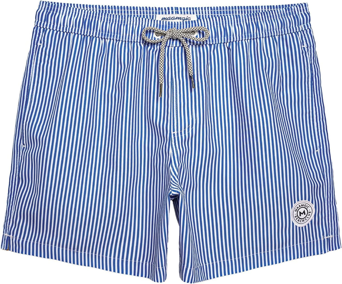 Mens Swim Trunks 5 Inch with Mesh Liner Breathable for Beach