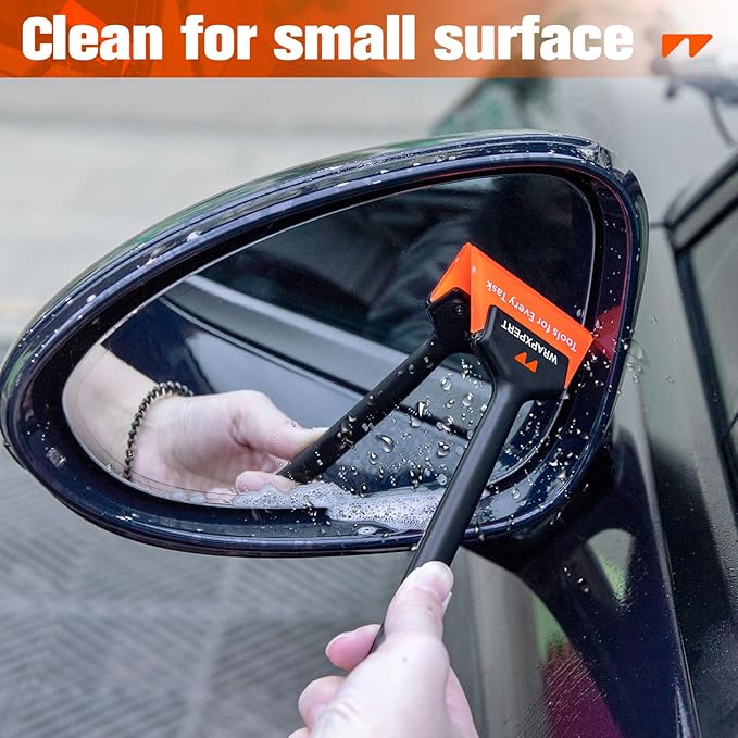 WRAPXPERT Small Squeegee, Rubber Window Squeegee for Mirror Shower Glass Door Window Cleaning, Mini Squeegee for Car Window, Car Light, Bumper Vinyl Wrap Window Tint Tool