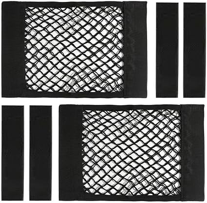 Universal Mesh Cargo Net with Tape Stickers Car Stretchable Storage Net Wall Sticker Organizer Pouch Bag Storage Mesh Ne