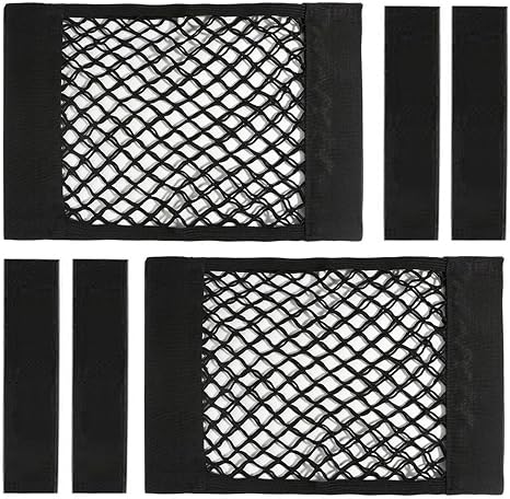 Universal Mesh Cargo Net with Tape Stickers Car Stretchable Storage Net Wall Sticker Organizer Pouch Bag Storage Mesh Ne