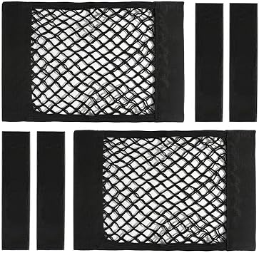 Universal Mesh Cargo Net with Tape Stickers Car Stretchable Storage Net Wall Sticker Organizer Pouch Bag Storage Mesh Ne