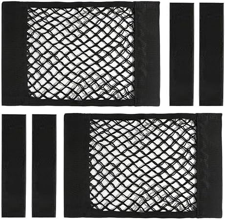 Universal Mesh Cargo Net with Tape Stickers Car Stretchable Storage Net Wall Sticker Organizer Pouch Bag Storage Mesh Ne