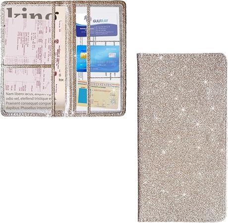 Ziciner Car Registration and Insurance Holder, Auto Card Document Glove Box Organizer with Magnetic Closure, Universal V