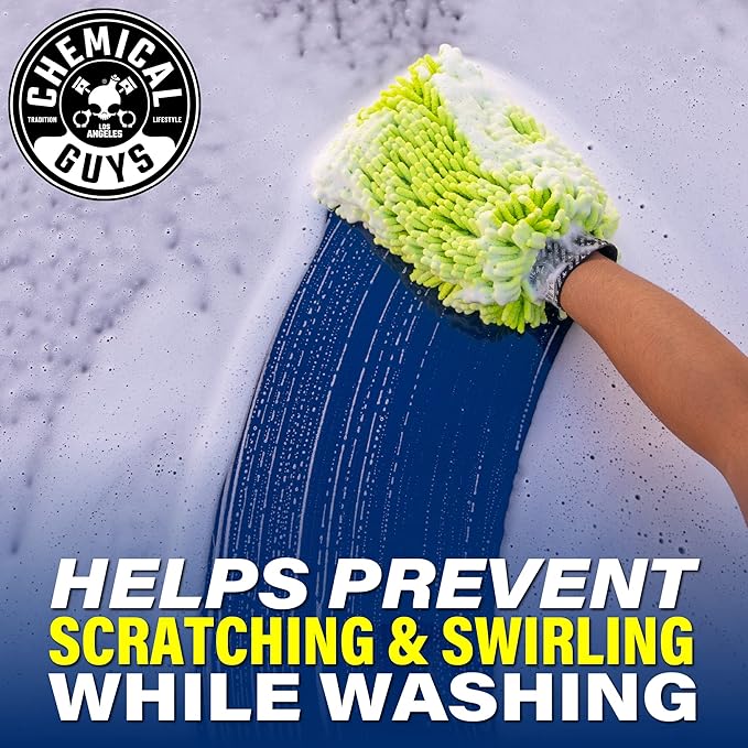 Chemical Guys Foam Blaster 6 Car Wash Gun, Chemical Guys Foam Gun, and Chenille Scratch-Free Microfiber Wash Mitt - Connects to Any Garden Hose for Thick Suds - Safe for Cars, Trucks, SUVs - 2 Items