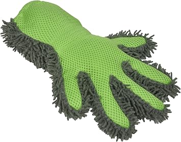 Detailer's Preference Double-Sided Microfiber Car Detailing Glove for Interior & Exterior, Knobby for Dusting, Smooth fo