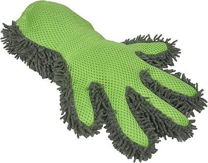 Detailer's Preference Double-Sided Microfiber Car Detailing Glove for Interior & Exterior, Knobby for Dusting, Smooth fo