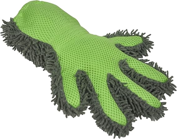 Detailer's Preference Double-Sided Microfiber Car Detailing Glove for Interior & Exterior, Knobby for Dusting, Smooth fo