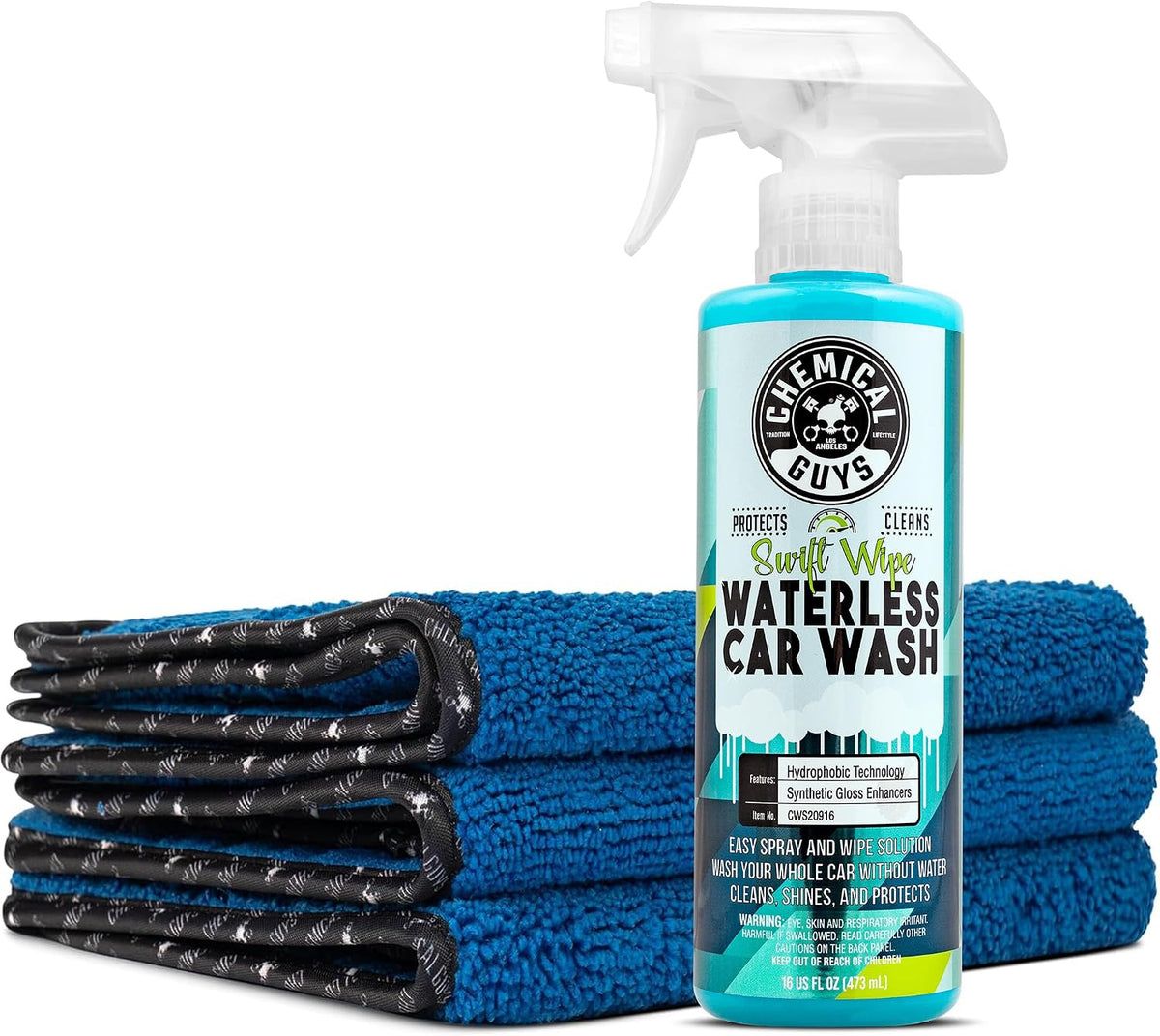 Swift Wipe Waterless Car Wash Spray with Towels, 16 oz