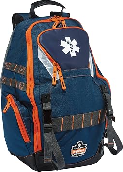 Ergodyne Arsenal 5244 Medic First Responder Trauma Backpack Jump Bag for EMS, Police, Firefighters, Blue