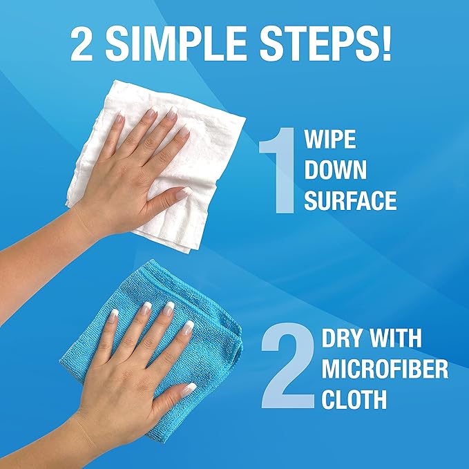 MiracleWipes for Electronics Cleaning - Screen Wipes Designed for TV, Phones, Monitors and More - Includes Microfiber Towel - (30 Count)