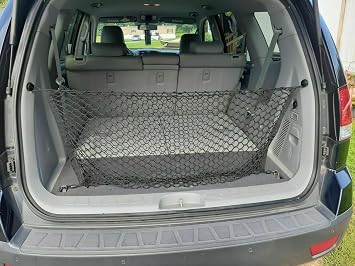Rear Trunk Organizer Cargo Net for KIA BORREGO KIA MOHAVE 2009-2011 – Envelope Style Cargo Net for SUV Truck - Premium M