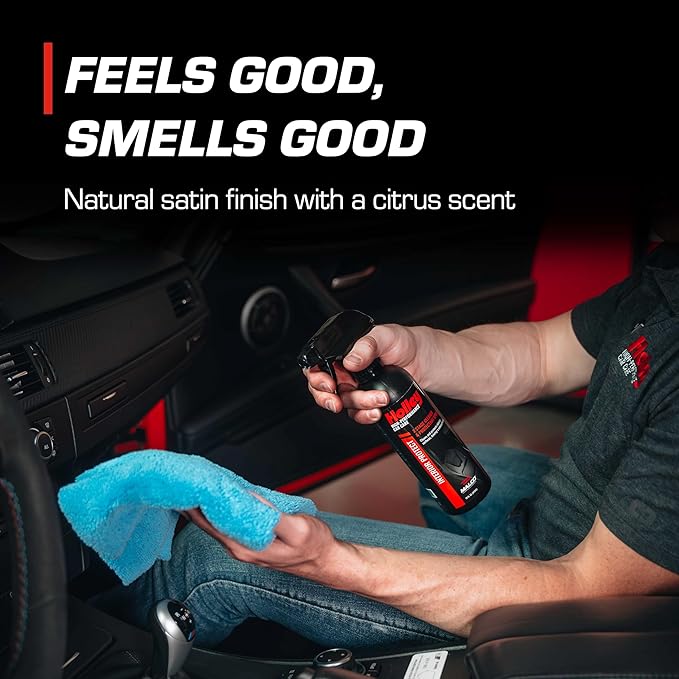 Holley Interior Protect for Cars - 2-Stage Cleaner and Protectant - Wipe Away dust and Fingerprints in Your Vehicle - UV protectant, Citrus Scent - 16 oz. - 2 Pack