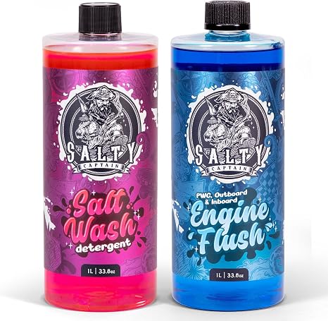 Salty Captain Salt Cleaner & Engine Flush Kit