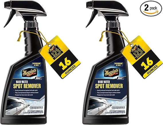 Meguiar's Marine/RV Hard Water Spot Remover M4716 - Hard Water Spot Remover For Boats and for RVs That's Easy to Use Spr