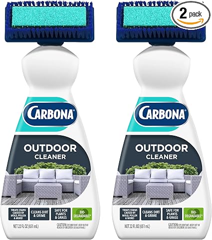 Carbona Pro Care Oxy Powered Outdoor Cleaner with Active Foam Technology | 22 Fl Oz, 2 Pack