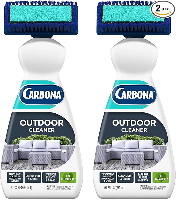 Carbona Pro Care Oxy Powered Outdoor Cleaner with Active Foam Technology | 22 Fl Oz, 2 Pack