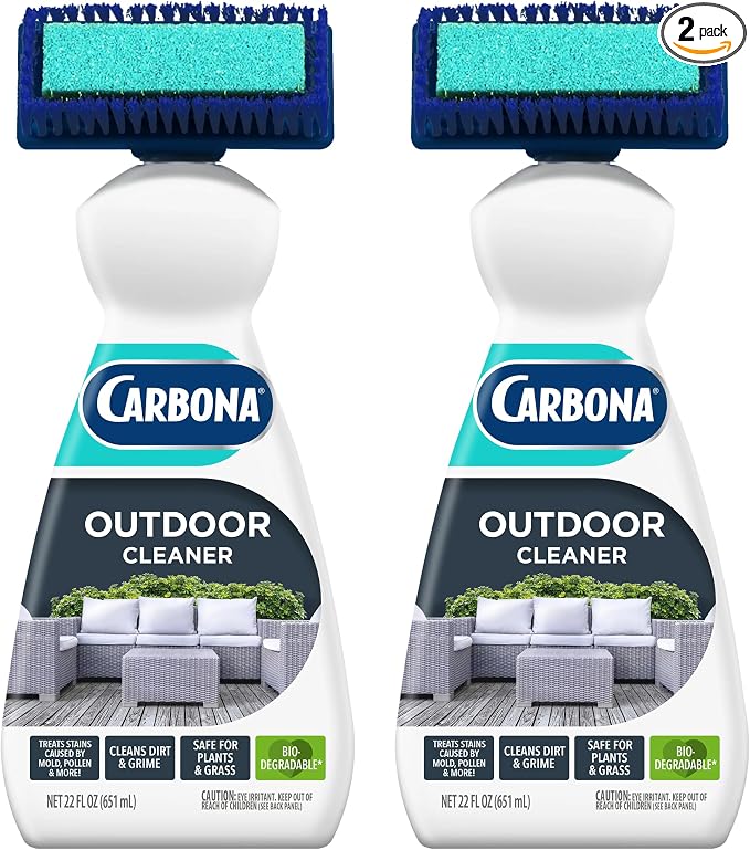 Carbona Pro Care Oxy Powered Outdoor Cleaner with Active Foam Technology | 22 Fl Oz, 2 Pack