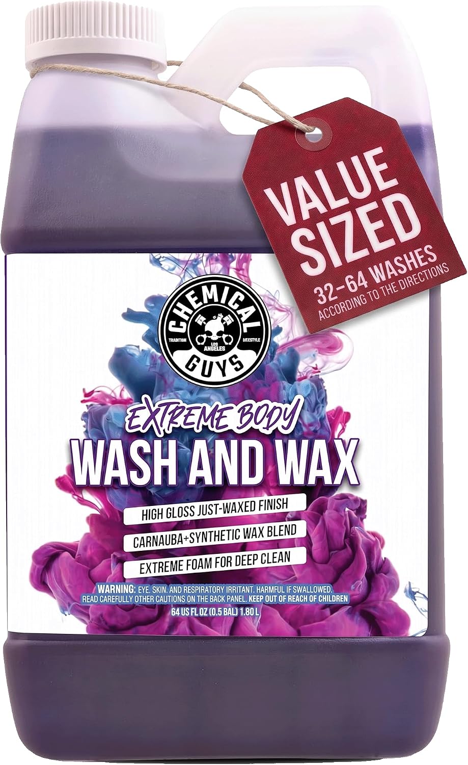Extreme Bodywash & Wax Car Wash Soap, 64 oz