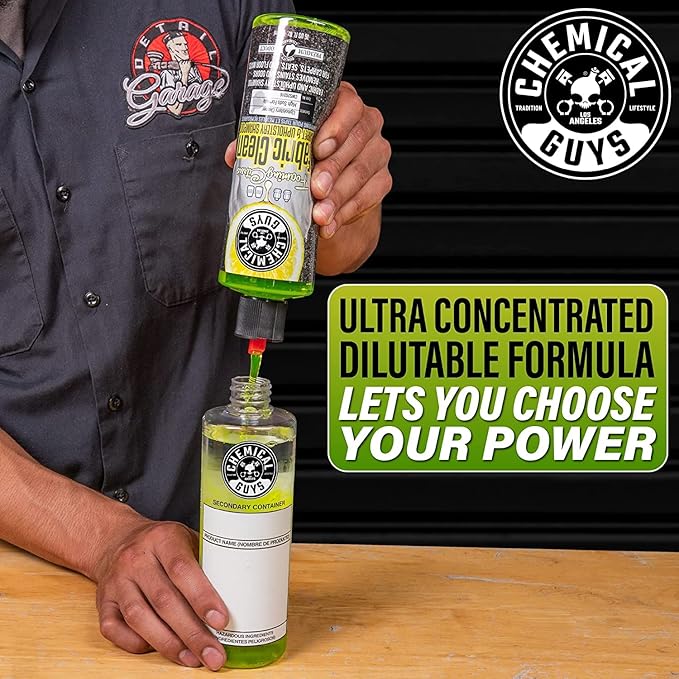 Chemical Guys Foaming Citrus Fabric Clean, Carpet and Upholstery Cleaner - Car Carpet Cleaner for Seats, and Floor Mats, Safe for Home, Office & More, Citrus Scent - 16 oz