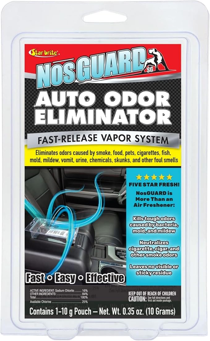 STAR BRITE Auto Odor Eliminator, Fast Release Vapor System Eliminates Car Odors in 4-6 Hours (19970)