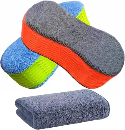3PCS Large Sponge for Car Washing, Car Cleaning Sponge Tools,Car Wash Sponge for SUVs Boats, Car Cleaning Kit for Car, T