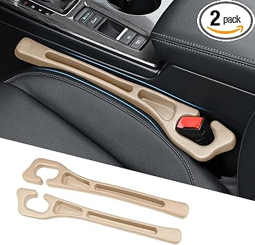 2 Pack Car Seat Gap Filler, Car Seat Gap Plug to Fill The Gap Between Seat and Console, Universal Car Seat Gap Filler Or