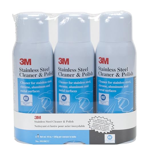 3M Stainless Steel Cleaner and Polish, 10 oz. Cans, 3 Pack