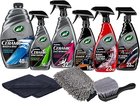 Turtle Wax Hybrid Solutions Complete Ceramic Car Cleaning Kit (10 pc Kit)