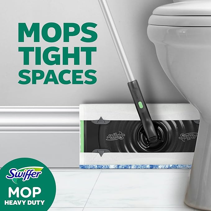 Swiffer Heavy Duty Mop Wet Multi-Surface Cloth Refills for Floor Mopping and Cleaning, Outdoor Window Fresh Scent, 20 count