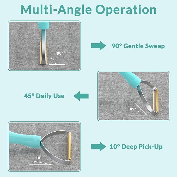 LINTPLUS Pet Hair Remover Carpet x2 & Lint Root Cleaner Pro Pet Hair Remover by LINTPLUS,Special Pet Hair Removal Tool Multi Fabric Edge and Carpet Rake for Couch, Pet Towers and Rugs