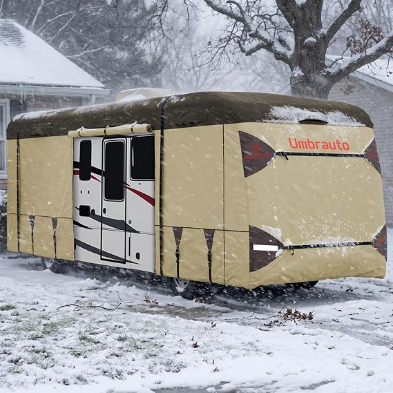 Umbrauto Class A RV Cover 34' ~ 37' – Upgraded Heavy-Duty 9-Layers Top Class A Motorhome Cover, Windproof & Breathable T