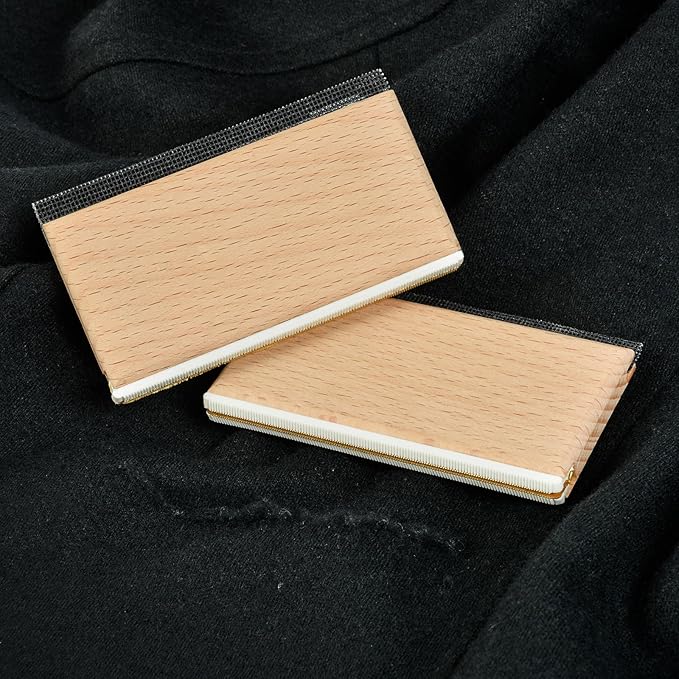 Cashmere Comb - Double Edge Sweater Pill Remover, Beech Wood Fabric Fuzz & Lint Remover for Wool, Cashmere, Knitwear & Home Textiles(2 Pcs)