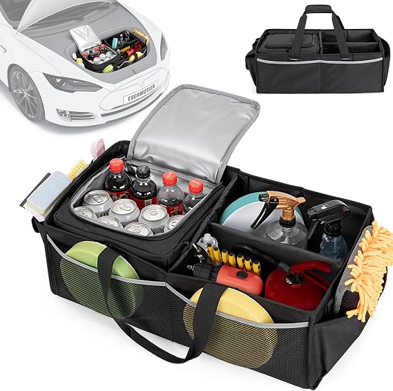 Front Trunk Organizer with Cooler Bag Compatible with Tesla Model 3 Model Y