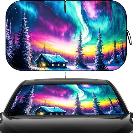 Windshield Sun Shade, Car Sun Shade Windshield with Storage Bag 55"X32"