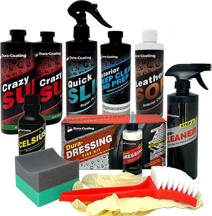 DURA-COATING TECHNOLOGY, Ultimate Car Detailing Kit- Includes a Dura-Dressing Single Vehicle Standard Car Detailing Kit 