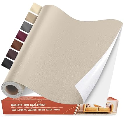 Leather Repair Tape, Self Adhesive Leather Repair Patch Kit Beige