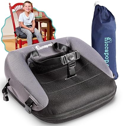 Hiccapop NeoBoost Inflatable Toddler Booster Seat for Dining Table – Portable, Quick-Inflate Design – Anti-Slip Base, Se