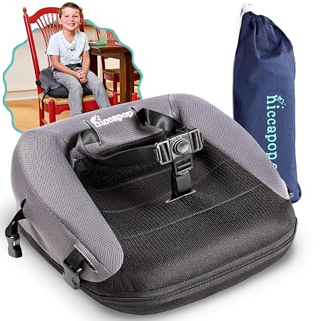Hiccapop NeoBoost Inflatable Toddler Booster Seat for Dining Table – Portable, Quick-Inflate Design – Anti-Slip Base, Se