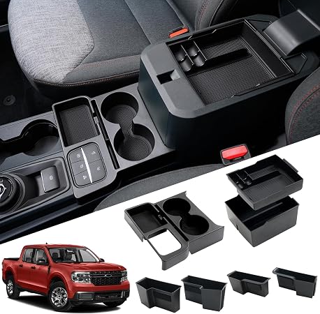 Mabett Center Console Organizer Set for 2022-2026 Ford Maverick Accessories