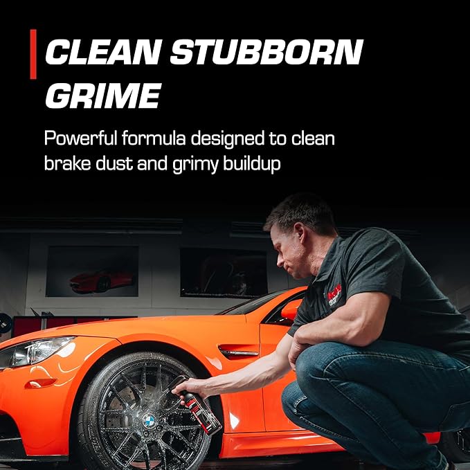 Holley Wheel Clean - Wheel Cleaner & Brake Dust Remover - Acid-Free Formula for Tires - Spray on and Dissolve Grime - 16 oz.