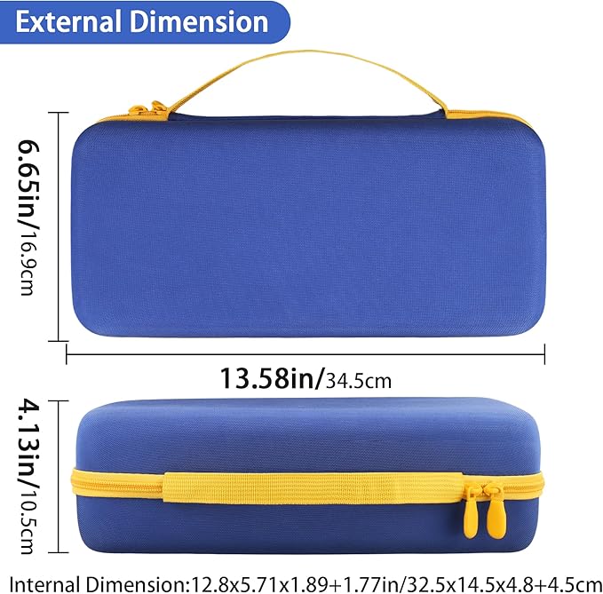 Aenllosi for Fanttik V8 Apex/Slim V8 Mate/V10 Apex/Slim V10 Mate Car Vacuum Hard Case, Fanttik Cordless V8/V10 Car Vacuum Organizer, Blue (Case Only)
